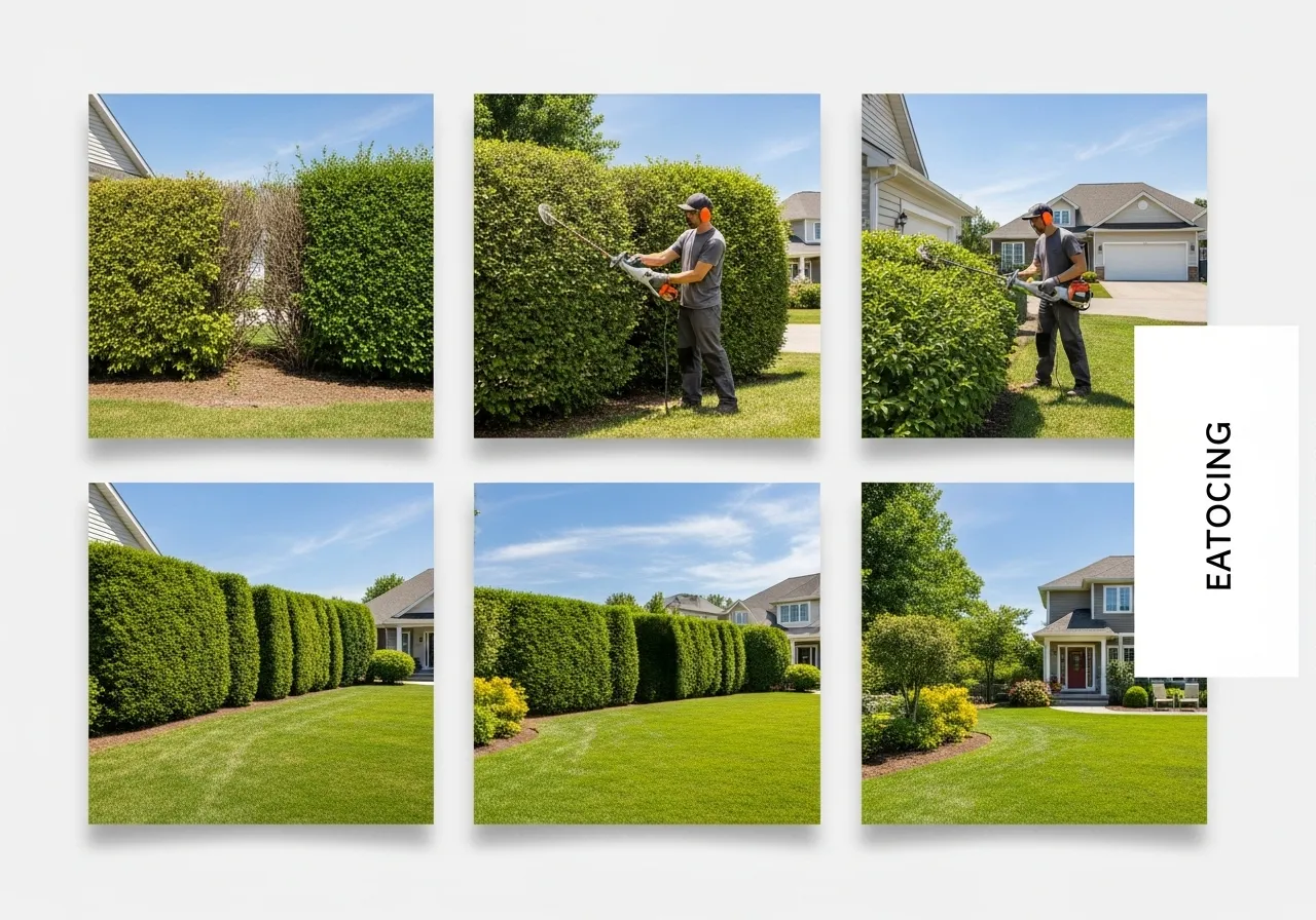 Instagram post mockup for a gardening business featuring a garden design