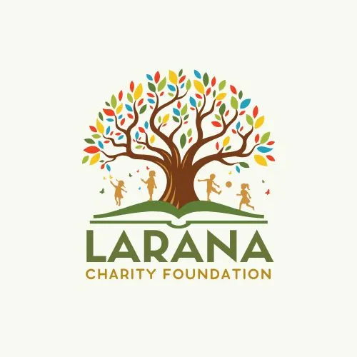 Green and Brown Illustrative Charity Foundation Logo