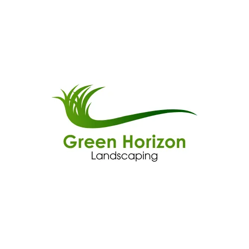Green and White Landscaping Logo