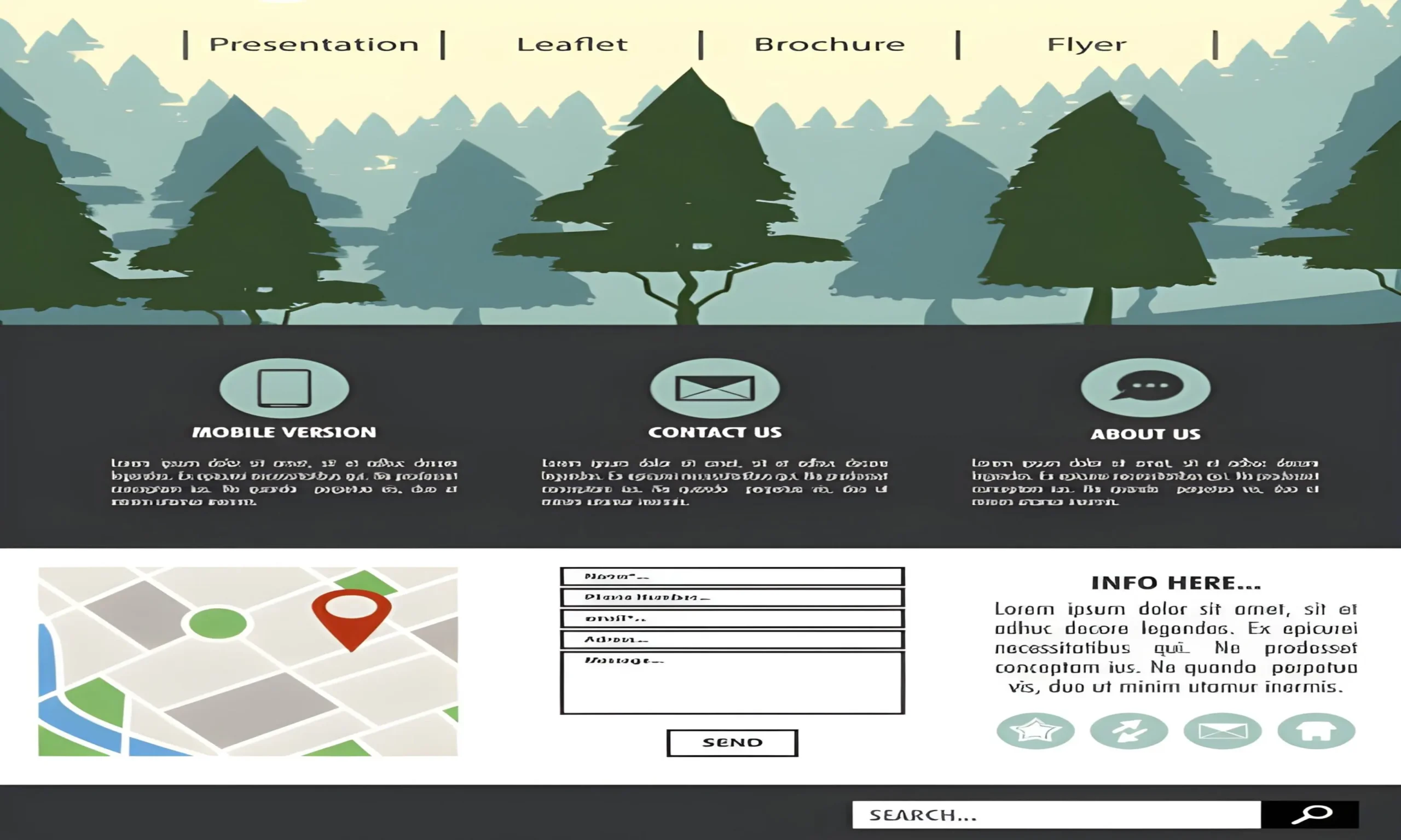 Summit Lawns website before redesign